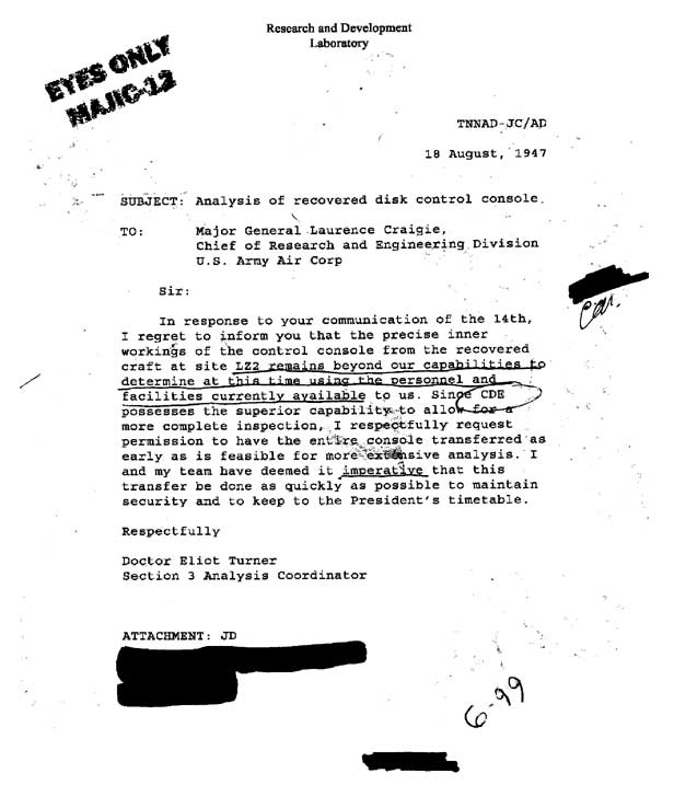 Official looking document